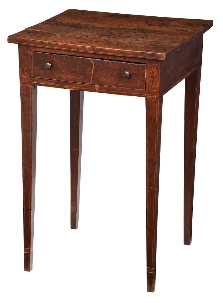 Fine Southern Federal Walnut One Drawer Table Georgia or South