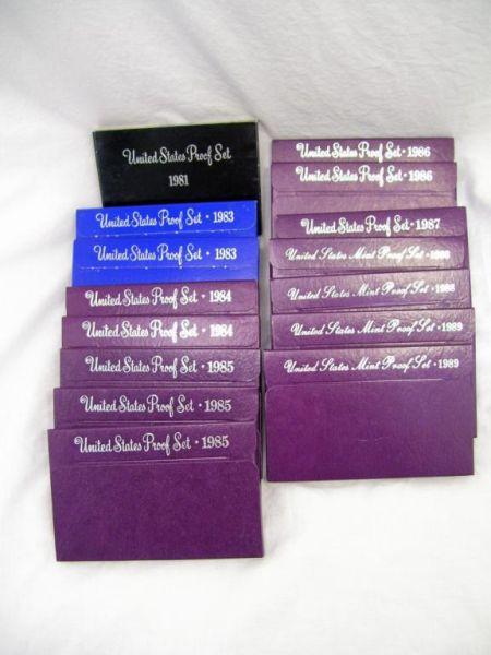 1980s Proof and Mint Sets Proof Sets 1981 2 1983