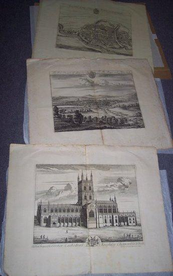 Kip J The North Prospect of Gloster Cathedrall The West