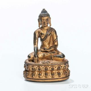 Gilt bronze Figure of Buddha Akshobhya Gilt bronze Figure of