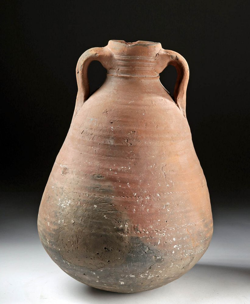 6th C Holyland Byzantine Pottery Storage Jar Originally Listed At