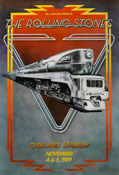 Dennis Larkins a poster for the Rolling Stones at the