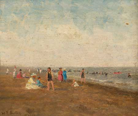WILLIAM EDWARD NORTON American 1843 1916 Two oils on board