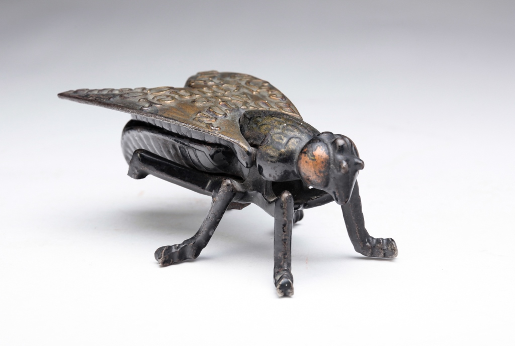 BUXTON SKINNER ADVERTISING FLY Late 19th century cast iron Fly