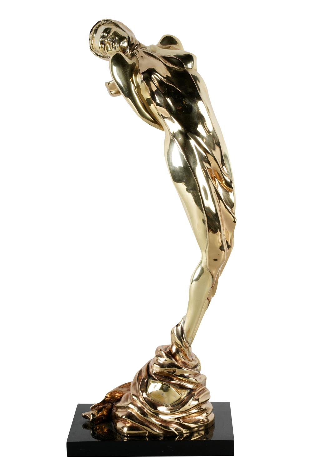 ART DECO STYLE FIGURE OF A NUDEsigned Federico illegible and