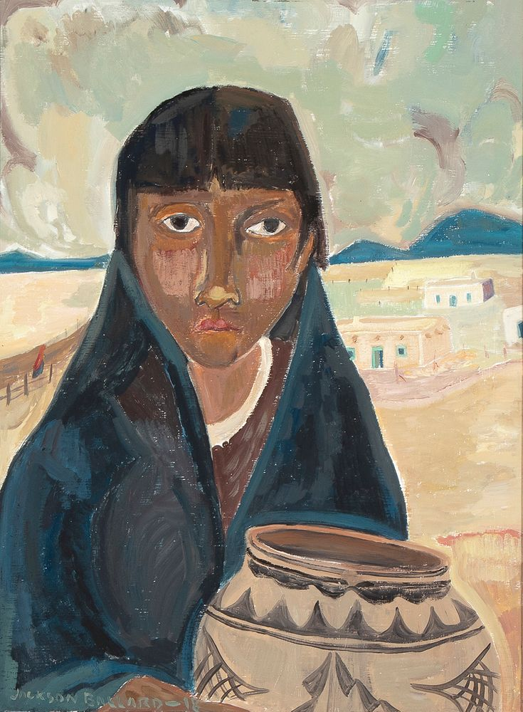 Jackson Ballard Untitled Pueblo Woman with Pot 2018 Jackson Ballard