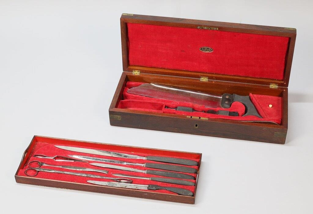 Surgical amputation kit produced by J H Gemrig Philadelphia PA