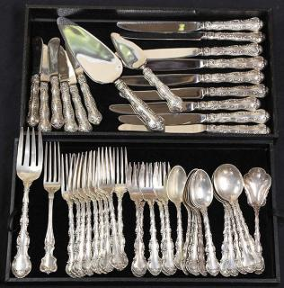 lot of 47 Gorham sterling silver partial flatware service in