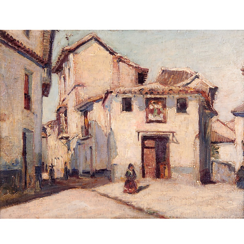 Max Kuehne American 1880 1968 Cadiz oil on canvas 14
