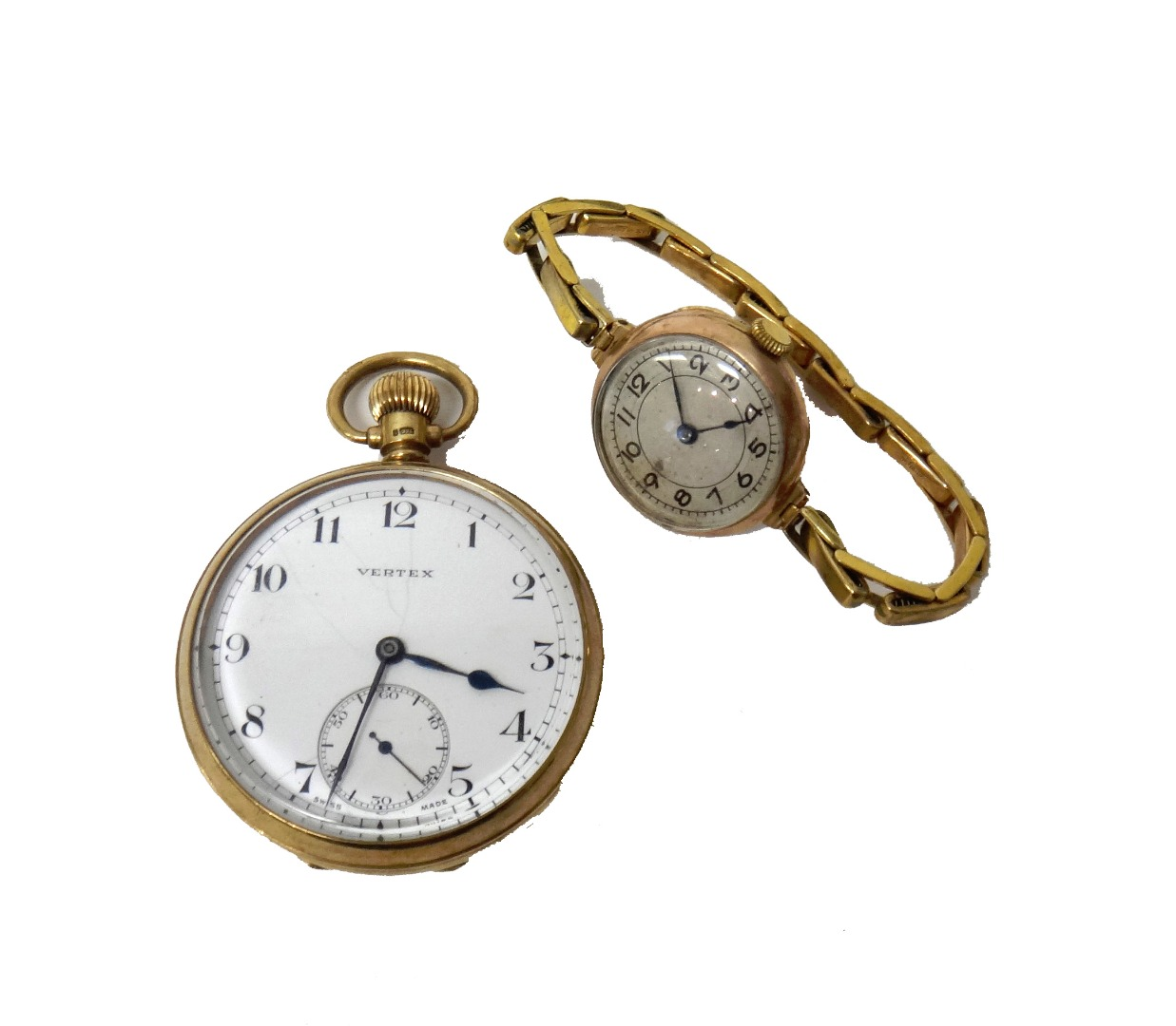 A gentleman s 9ct gold cased keyless wind open faced