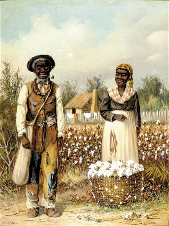 William Aiken Walker South Carolina 1838 1921 COTTON FIELDoil on