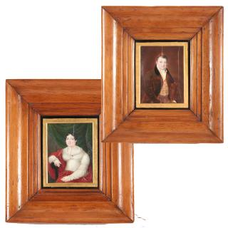 Lorenzo Theweneti pair cabinet portraits Lorenzo Theweneti pair cabinet portraits