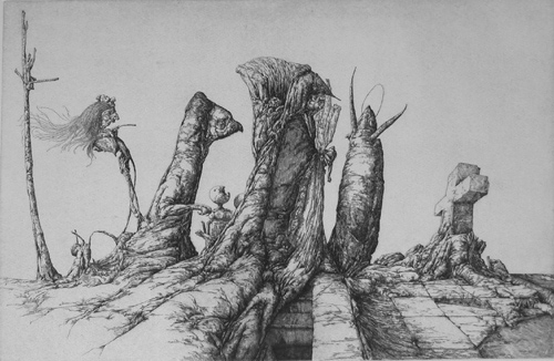 a Insects with Cross 1979 b Miserere 1980 Hernandez Jose