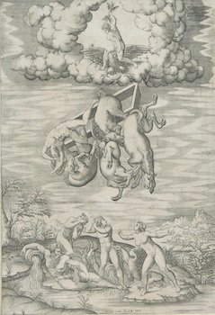 After Michaelangelo Buonarotti The Fall of Phaeton After an engraving