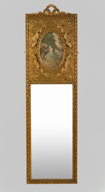 Belle Epoque Carved Giltwood Looking Glass first quarter 20th century