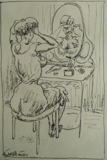 Rudolf Bauer lithograph Rudolf Bauer German 1889 1953 Reflection lithograph