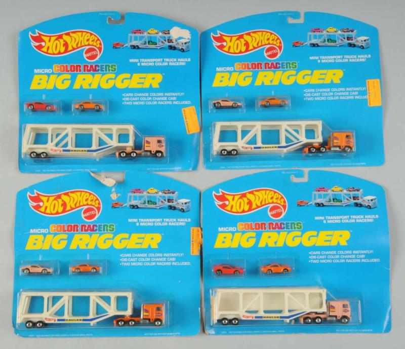 Lot of 4 Mattel Hot Wheels Color Racer Vehicles Description
