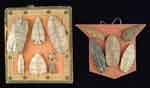 LOT OF SEVENTEEN STONE ARTIFACTS Various sized arrowheads spearheads mounted