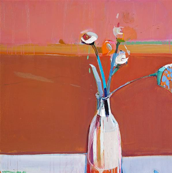 Raimonds Staprans Latvian American born 1926 Still Life with Flowers