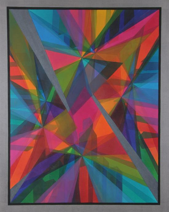 JAMES DOBKIN American contemporary INNER SPACE signed titled and dated