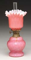 VERY RARE ROSE COLORED DQMOP MINI LAMP S1 599 Rose