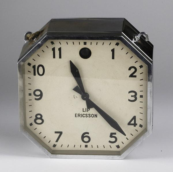 LIP ERICSSON French Art Deco double sided electric wall clock