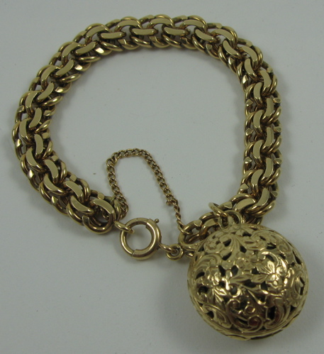 HEAVY GOLD PENDANT LOCKET WATCH AND CHAIN all 14K yellow