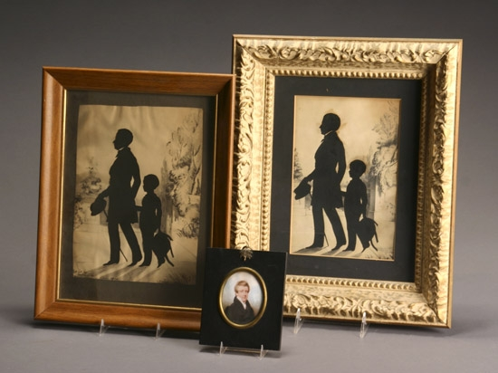 Silhouette and Watercolor Portraits of Augustus Alvey Adee Group of