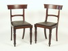 CHAIRS Lot of four classical mahogany chairs circa 1810 20