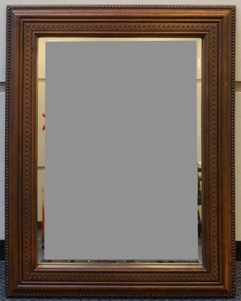 Fruitwood Framed Bevel Edge Mirror Frame 45 x 36 in