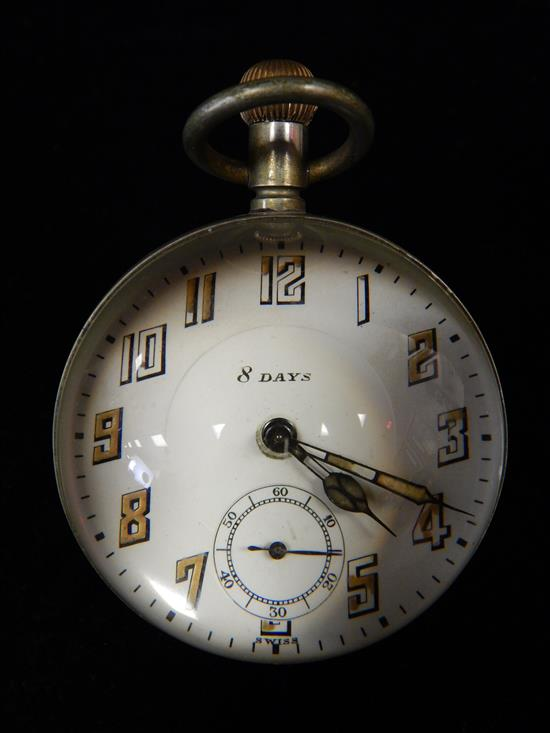 Swiss 8 day fifteen jewels paperweight clock high quality movement