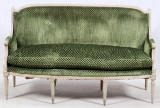 LOUIS XVI STYLE SETTEE LOUIS XVI STYLE SETTEE H 40