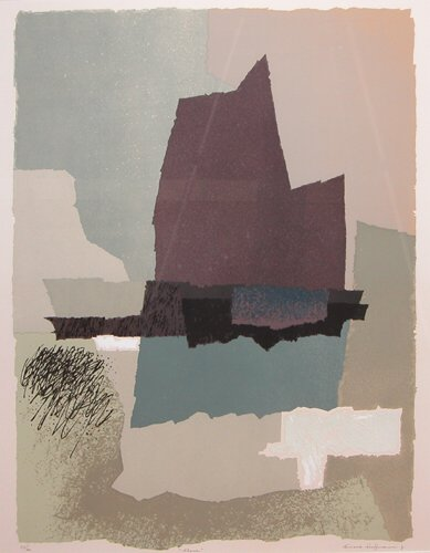 Two pieces Alone and Offshore Illumination Two 1979 Serigraph on