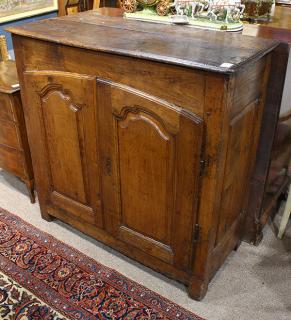 French Louis XV style provincial walnut buffet cabinet French Louis