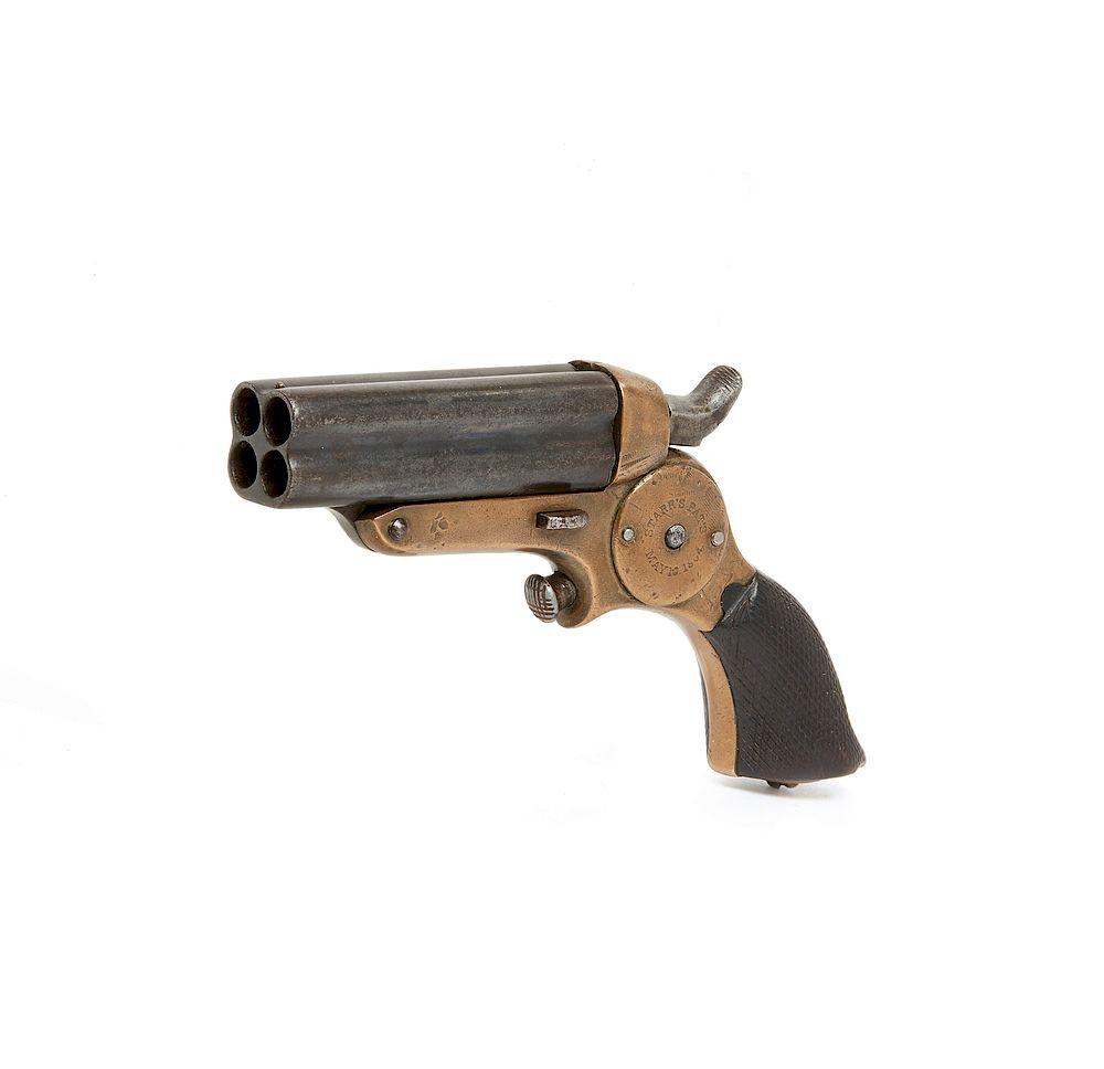 Starr s Patent 4 Barreled Pocket Pistol Derringer A 4th