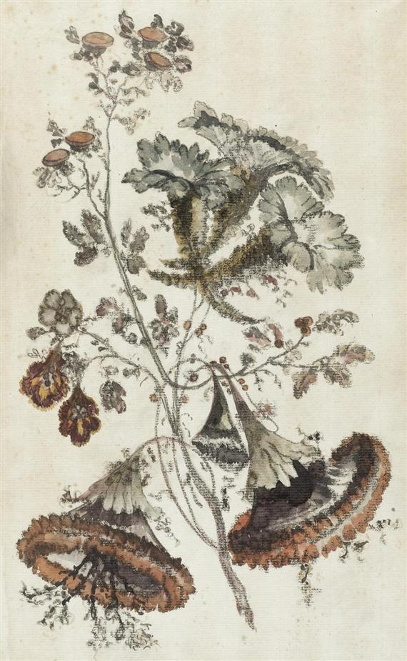 PILLEMENT JEAN BAPTISTE 1728 Lyon 1808 1 Trailing flowers in