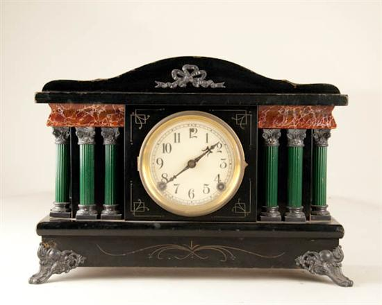 Sessions Clock enameled wooden case 8 day time and strike