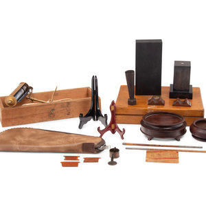 A Collection of Stands and Display Articles 20th Century comprising