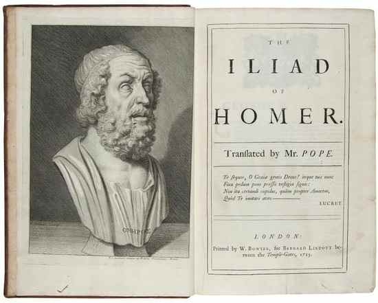 Pope Alexander Homer The Iliad translated by Alexander Pope 6