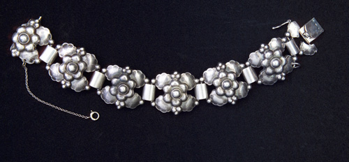 GEORG JENSEN DENMARK Sterling Skonvirke bracelet no 61 circa 1933