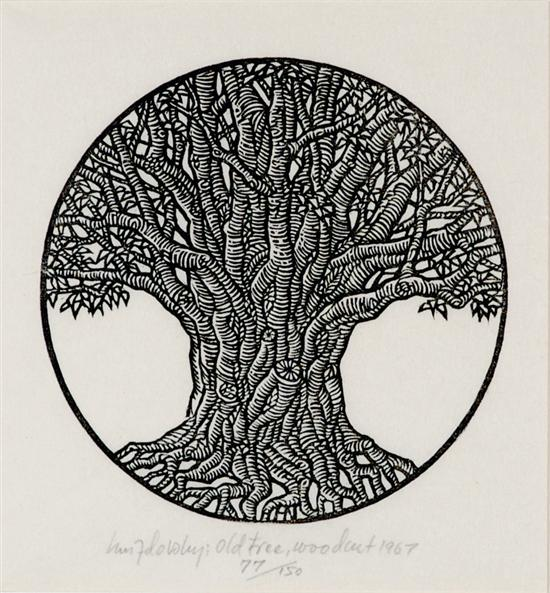 Jacques Hnizdovsky New York 1915 1985 TWO WORKS OLD TREE