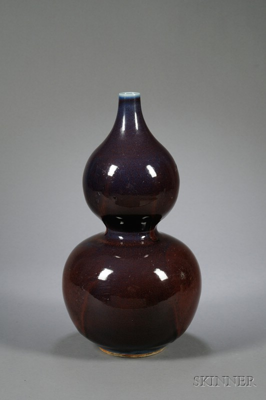 Double Gourd Shaped Porcelain Vase China late 19th century Lang