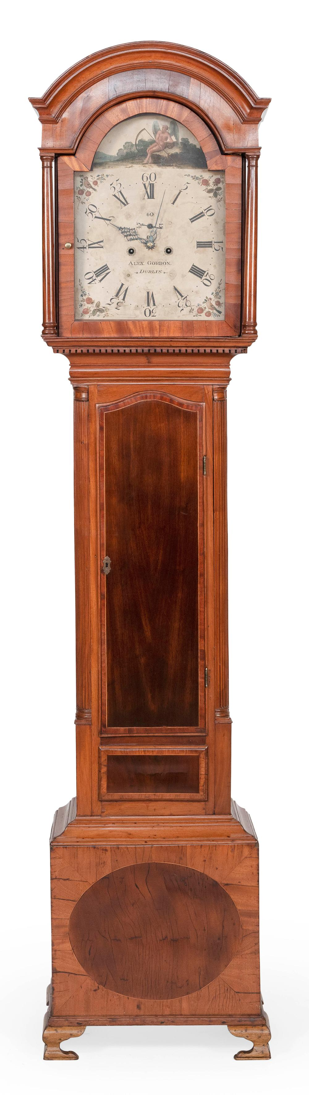 IRISH TALL CASE CLOCK DUBLIN LATE 18TH EARLY 19TH CENTURY