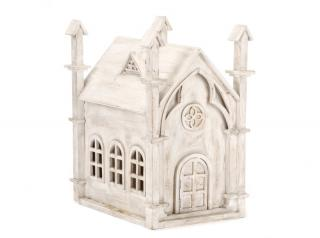 Rustic Whitewashed Tabletop Chapel American late 20th century A rustic