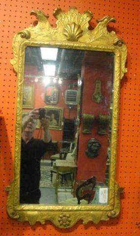 WILLIAMSBURG Giltwood Mirror with Eagle Heads From a Queens NY