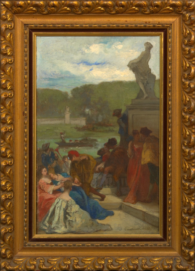 Jules Cornilliet French 1830 1886 Study for a Painting of