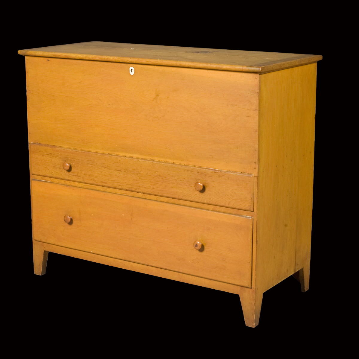 SHAKER TWO DRAWER BLANKET CHEST NEW LEBANON NEW YORK CIRCA