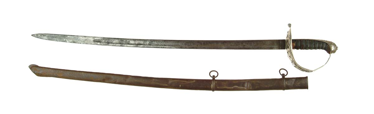 NON REGULATION CIVIL WAR OFFICERS SWORD 30 blade etched with