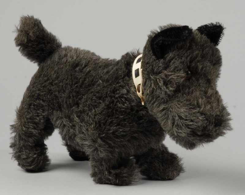 Steiff Mohair Scotty Dog Description Lovely charcoal gray mohair with