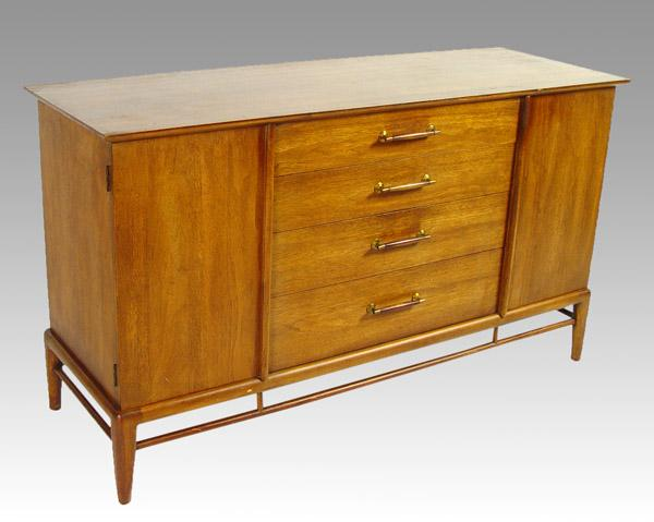 HERITAGE MID CENTURY SIDEBOARD SERVER 4 drawers flanked by 2